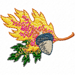 Leaves Embroidery Design 10